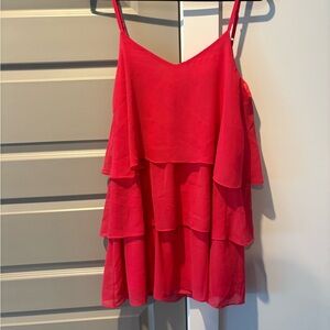 Hot Pink/Red Tiered Dress